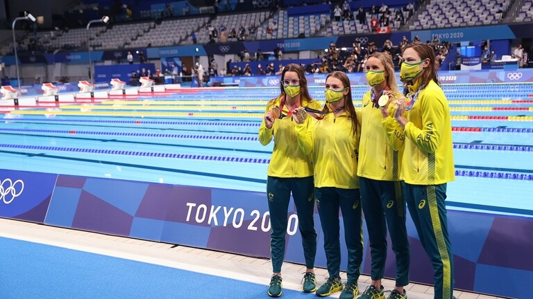  أولمبياد طوكيو.. ماكيون تقود أستراليا إلى ذهبية التتابع أربع مرات 100 م للسباحة المتنوعة